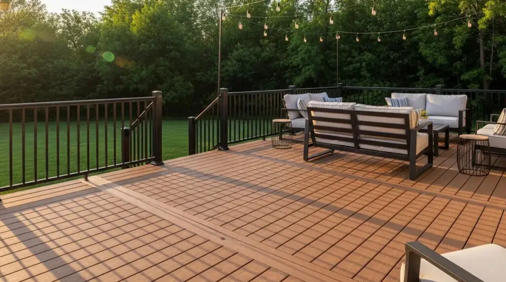 TimberTech composite deck installed on a Centennial, Colorado home