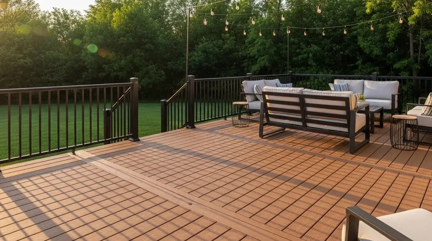 TimberTech composite deck installed on a Centennial, Colorado home